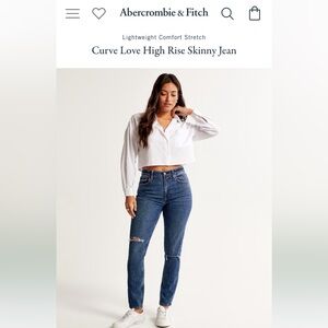 Abercrombie & Fitch The Skinny High Rise Curve Love